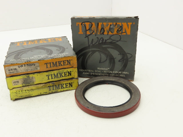 Timken 415150 Nitrile Oil Seal 3.75" Shaft Dia 5.266" OD .469 Width Lot of 4