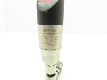 Balluff BSP000M Digital Pressure Sensor w/Display 100 Bar 18-36VDC 2x PNP NO/NC