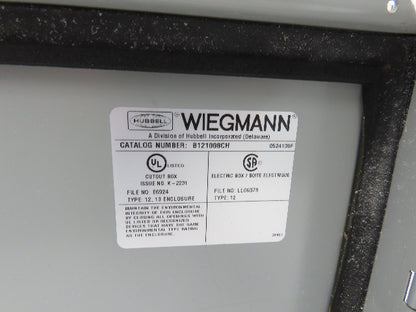 Wiegmann B121008CH Electrical Enclosure JIC Control Panel 12x10x8" Wall Mount