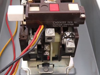 Cutler Hammer A10DGO Motor Starter Size 2 Bulletin A10 25Hp NEMA Enclosure