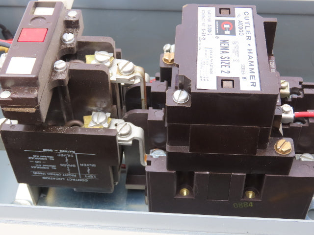 Cutler Hammer A10DGO Motor Starter Size 2 Bulletin A10 25Hp NEMA Enclosure