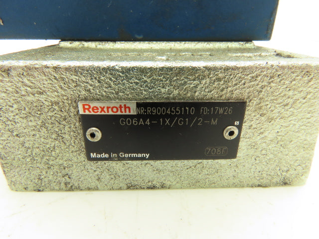 Rexroth DA 6 VA2A5X/100FSM Pilot Operated Pressure Cut-off Valve 350Bar 1/2" NPT