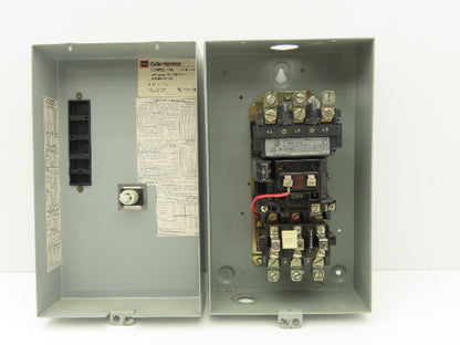 Cutler Hammer ECN0521AAA Motor Starter Size 2 460V 25Hp NEMA Enclosure 120v