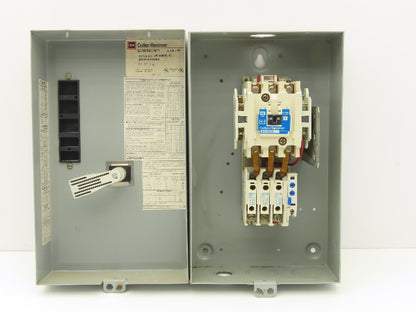 Cutler Hammer ECN0521AAA Size 2 Motor Starter 460V 25Hp NEMA Enclosure 120v