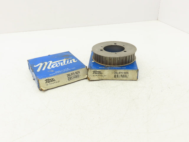 Martin 36L075 SDS Timing Belt Pulley Bushed .375" Pitch 4.267" OD Lot of 2