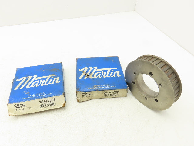 Martin 36L075 SDS Timing Belt Pulley Bushed .375" Pitch 4.267" OD Lot of 2