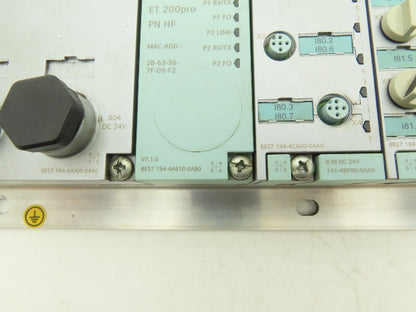 Siemens ET200 PRO SIMATIC DP PROFINET Interface Module Assembly IM 154-4 PN HF