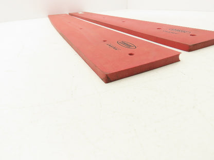 Tennant 1213211 Linatex Side Squeegee Scrubber Blade 4"W x 30.6"L Lot of 2