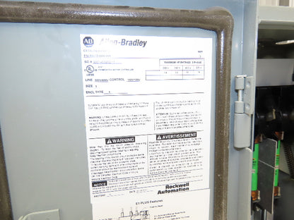 Allen Bradley 598-DA27108T Combination Starter Fusible 600V 3PH 10HP Size 1