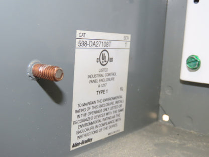 Allen Bradley 598-DA27108T Combination Starter Fusible 600V 3PH 10HP Size 1