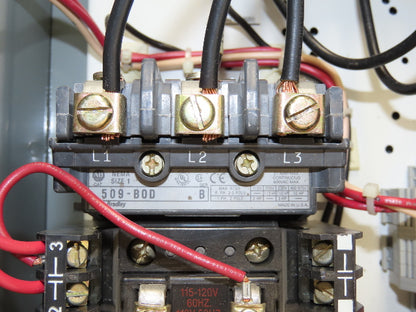 Allen Bradley 598-DA27108T Combination Starter Fusible 600V 3PH 10HP Size 1