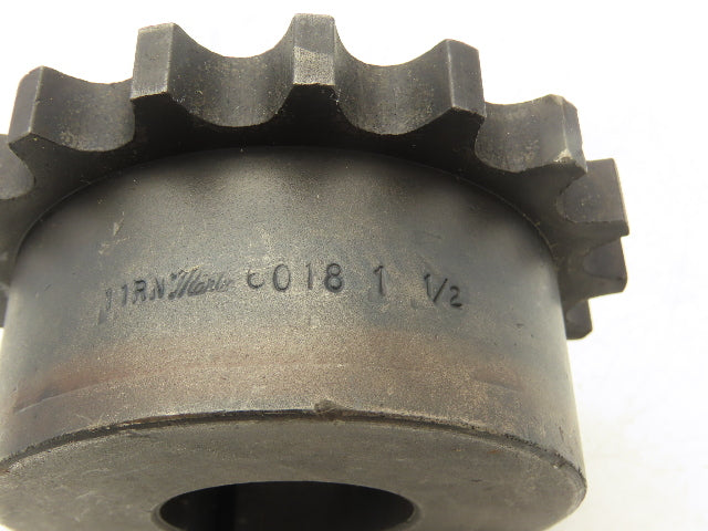 Martin 6018 1 1/2 #60 Chain Coupling Sprocket 18-Tooth 1-1/2" Bore 4-1/2 OD
