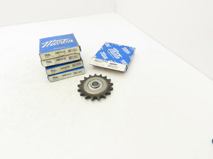 Martin 50BB17H 5/8 #50 Idler Roller Chain Sprocket Bearing 5/8" ID 17T Lot of 5