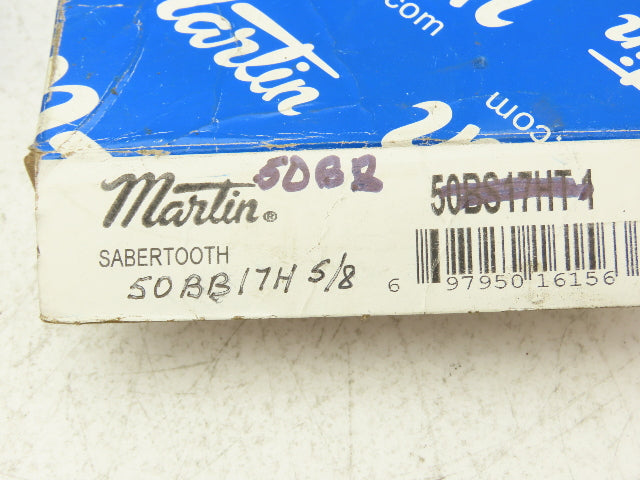 Martin 50BB17H 5/8 #50 Idler Roller Chain Sprocket Bearing 5/8" ID 17T Lot of 5