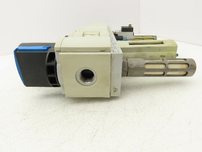 Festo Pneumatic Filter/Regulator Assembly w/ Pressure Switch & Shutoff 1/2" NPT