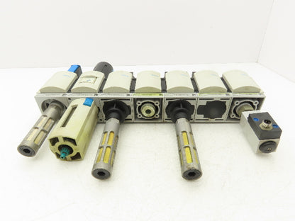 Festo Pneumatic Filter/Regulator Assembly w/ Pressure Switch & Shutoff 1/2" NPT