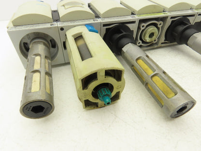 Festo Pneumatic Filter/Regulator Assembly w/ Pressure Switch & Shutoff 1/2" NPT