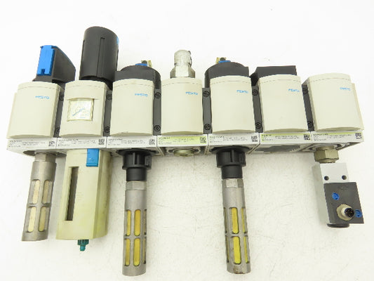 Festo Pneumatic Filter/Regulator Assembly w/ Pressure Switch & Shutoff 1/2" NPT