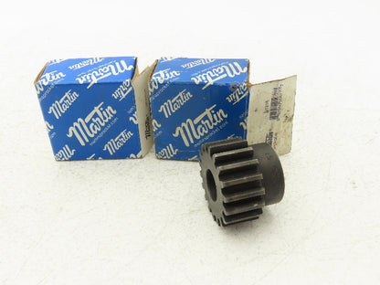 Martin S1218 External Tooth Spur Gear 5/8" Bore 18 Tooth 3/4" Width Lot of 2