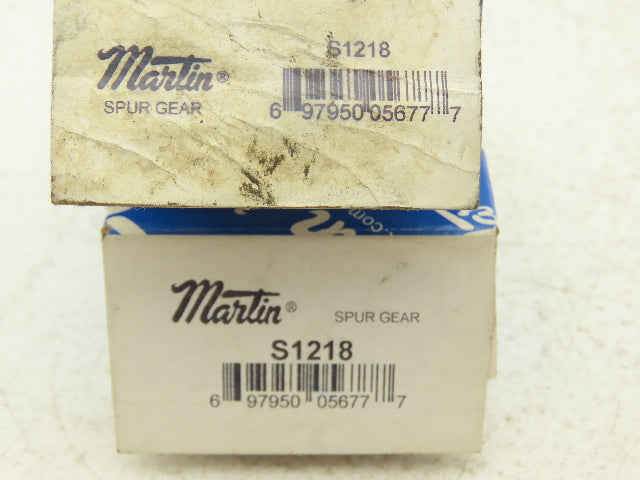 Martin S1218 External Tooth Spur Gear 5/8" Bore 18 Tooth 3/4" Width Lot of 2