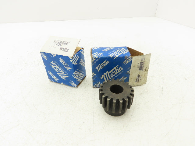 Martin S1218 External Tooth Spur Gear 5/8" Bore 18 Tooth 3/4" Width Lot of 2