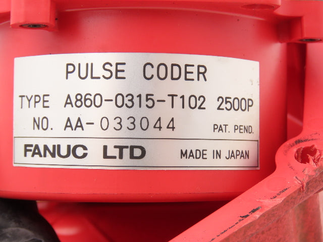 Fanuc A860-0315-T102 2500P Pulse Coder Servo Motor Encoder with End Cap