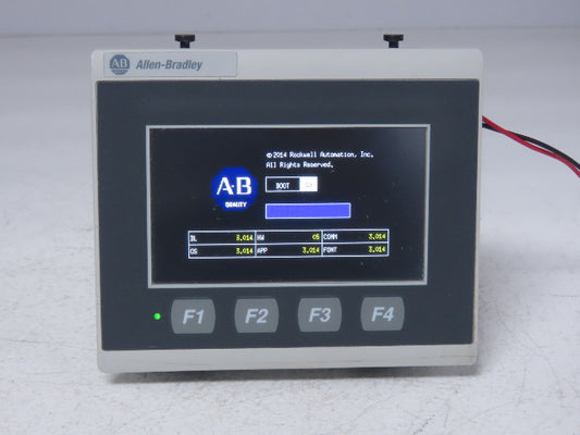 Allen Bradley 2711R-T4T PanelView 800 HMI Control Terminal 4" Touch Screen Ser A