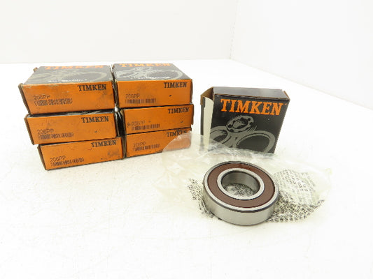 Timken 206PP Deep Groove Ball Bearing 30mm ID x 62mm OD x 16mm Width Lot of 7