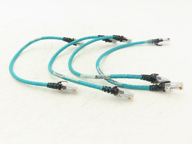Allen Bradley 1585J-M8PBJM-0M3X CAT5 Ethernet Crossover Cable 0.3m Lot of 4