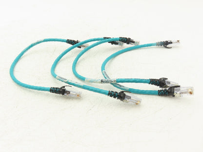 Allen Bradley 1585J-M8PBJM-0M3X CAT5 Ethernet Crossover Cable 0.3m Lot of 4