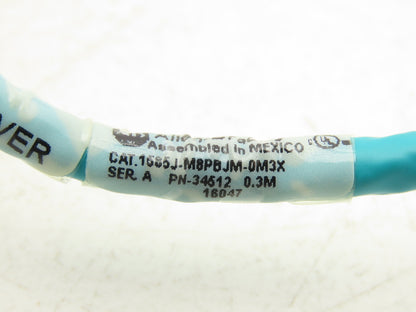 Allen Bradley 1585J-M8PBJM-0M3X CAT5 Ethernet Crossover Cable 0.3m Lot of 4