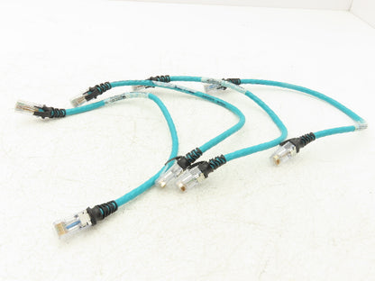 Allen Bradley 1585J-M8PBJM-0M3X CAT5 Ethernet Crossover Cable 0.3m Lot of 4