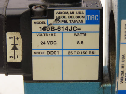 Mac Valves 56C-33-614JC Pneumatic Solenoid Valve 3/2-way  1/2"NPT 24VDC