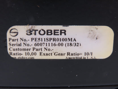 Stober PE511SPR0100MA Inline Servo Gearhead 10:1 Gearbox Reducer 32mm Shaft