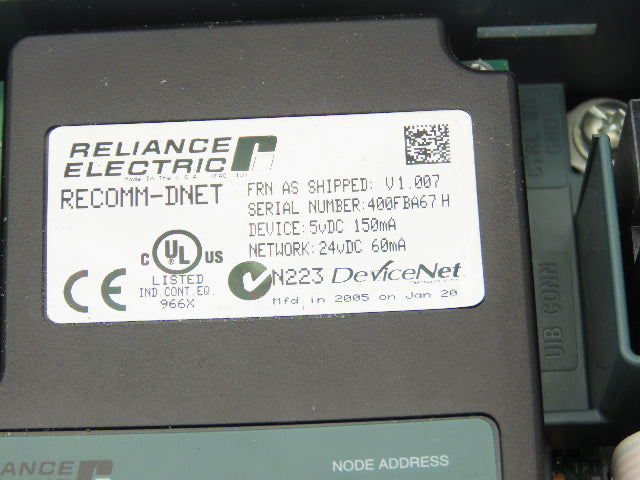 Reliance Electric 6SP401-1P1BTNN Variable Speed VFD AC Drive 0.5Hp 480V 3PH