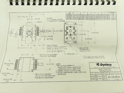 Dynisco MSDP-110 Extrusion Melt Gear Pump w/Heater Polymer Melt MS-11B-02D-110