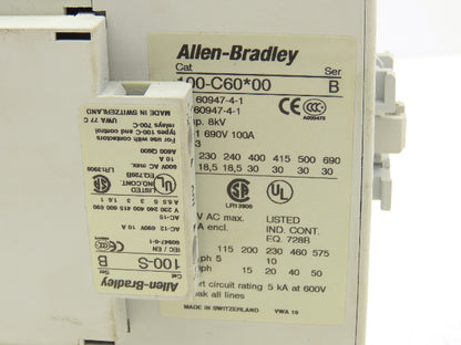 Allen Bradley 193-EEGE Motor Starter Overload Relay 18-90A 40Hp 600V 120V Coil