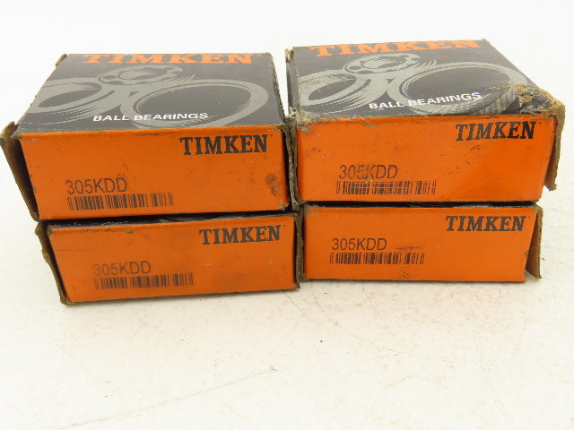 Timken 305KDD Deep Groove Ball Bearing 25MM ID x 62MM OD x 17MM Width Lot of 5