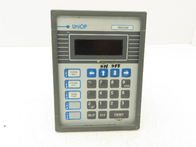 UniOP CP01F-02-042 Nucon Controller HMI Operator Interface Panel Screen Keypad