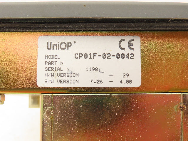 UniOP CP01F-02-042 Nucon Controller HMI Operator Interface Panel Screen Keypad