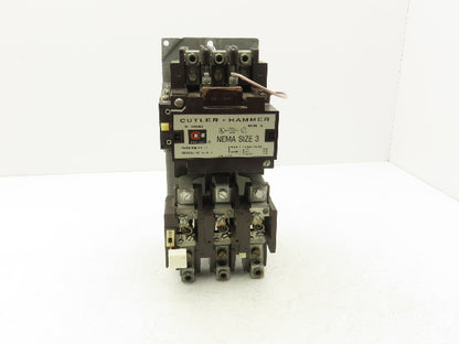 Cutler Hammer A10EN0 Size 3 Motor Starter Contactor 50Hp 90A 600V 3PH 120V Coil
