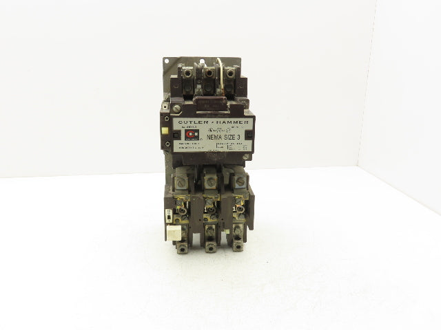 Cutler Hammer A10EN0 Motor Starter Size 3 Contactor 50Hp 90A 600V 3PH 120V Coil