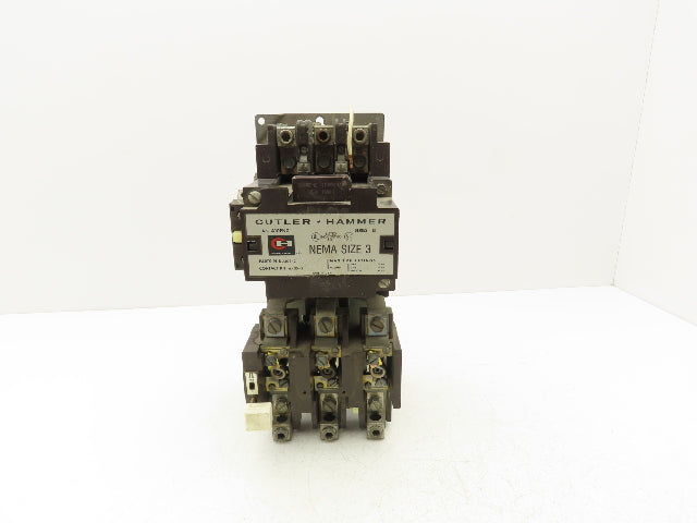 Cutler Hammer A10EN0 Motor Starter Size 3 Contactor 50Hp 90A 600V 3PH 120V Coil