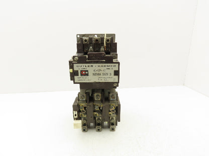 Cutler Hammer A10EN0 Motor Starter Size 3 Contactor 50Hp 90A 600V 3PH 120V Coil