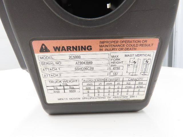 Caterpillar 16A36-13080 Forklift ECU Motor Controller Removed From 2C5000