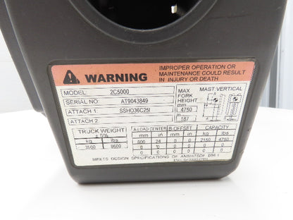 Caterpillar 16A36-13080 Forklift ECU Motor Controller Removed From 2C5000