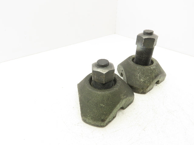 Cast Iron Machine Screw Leveling Feet M45x1.5 Thread 3.75"-5.5"H  Lot of 2