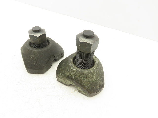 Cast Iron Machine Screw Leveling Feet M45x1.5 Thread 3.75"-5.5"H  Lot of 2