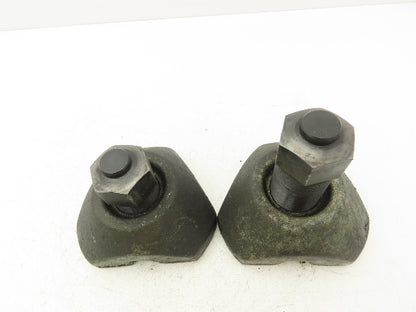 Cast Iron Machine Screw Leveling Feet M45x1.5 Thread 3.75"-5.5"H  Lot of 2