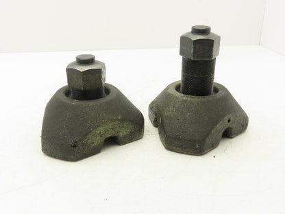 Cast Iron Machine Screw Leveling Feet M45x1.5 Thread 3.75"-5.5"H  Lot of 2